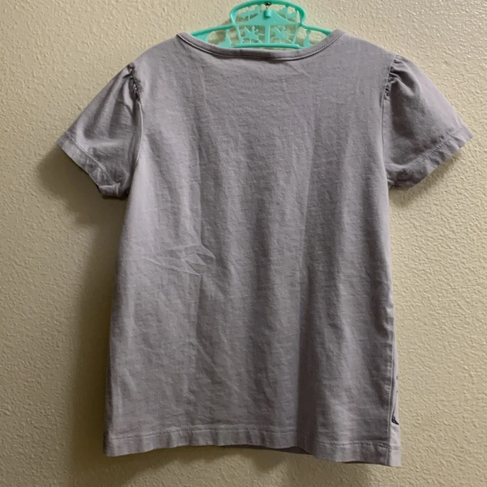 Gymboree Elephant Love Heart Tee Shirt Size 7 Cotton Sparkly Heart Cotton
